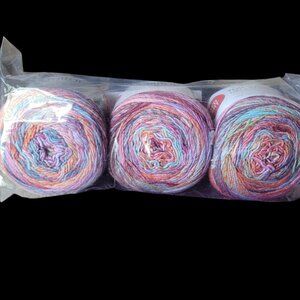 Red Heart roll with it Melange, 389 yds each, #4, 100% Acrylic